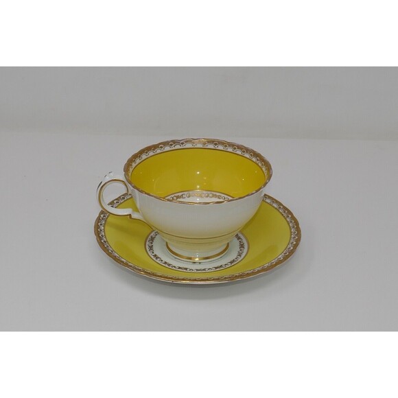 Elite HM Sutherland Tea Cup & Saucer Yellow Floral - Picture 6 of 14